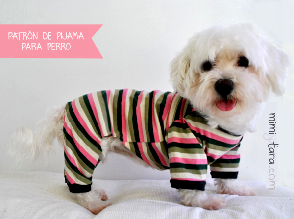 Patrón de Pijama para Perro Talla XS | Mimi y Tara