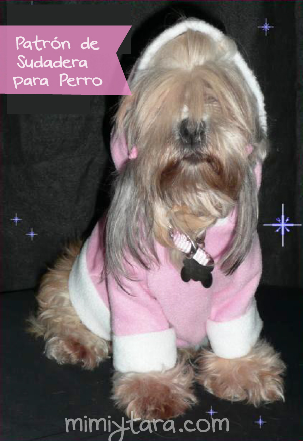 Patrón de suéter con capucha para perro | Mimi y Tara