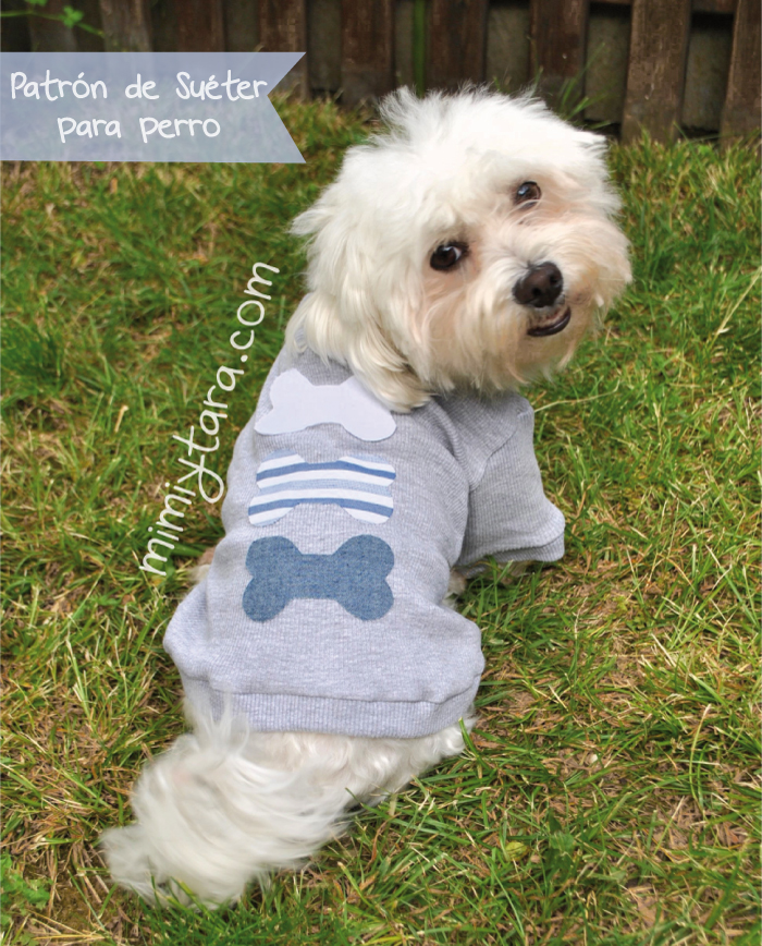 Patrón Sueter para Perro Talla L | Mimi y Tara